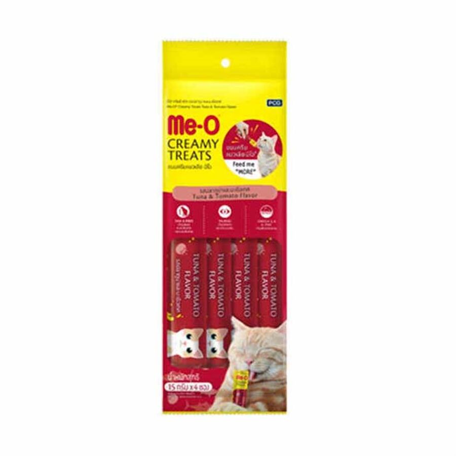 Me-O CreamyTreats Ton Balığı Domatesli Jel Mama 15gr x 4 adet