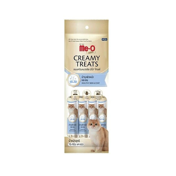 Me-O Gold Creamy Treats Ton Balığı İlave Bıotın 4x15gr