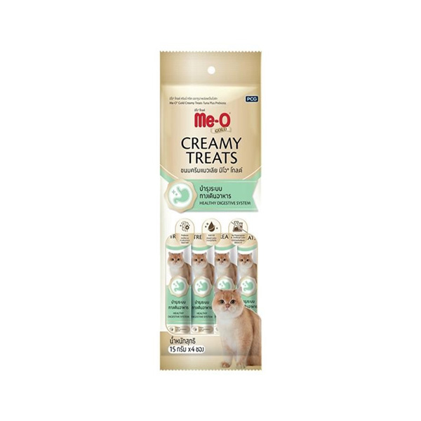 Me-O Gold Creamy Treats Ton Balığı İlave Prebiotic 4x15gr