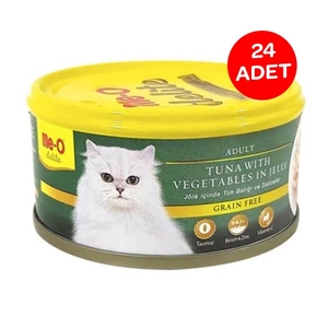 Me-O Jöle İçinde Ton Balıklı ve Sebzeli Tahılsız Kedi Konservesi 80 GR x 24 Adet - 2