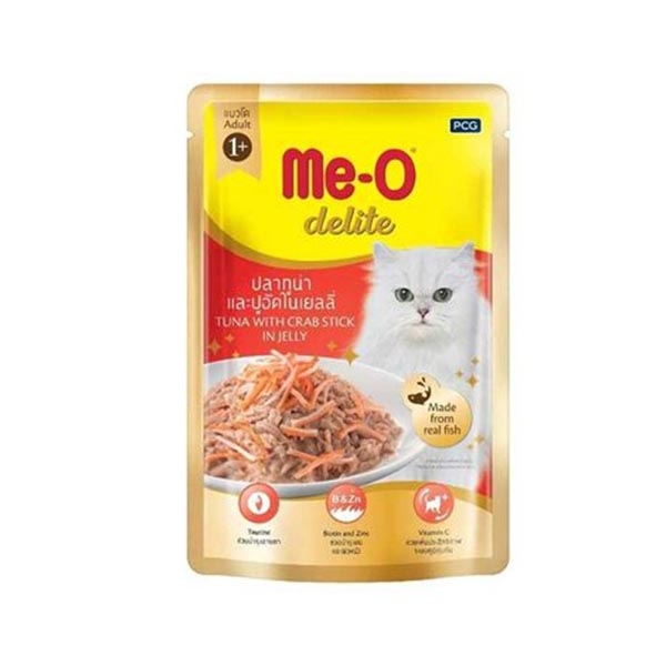 Me-O Tahılsız Yengeç Etli Tuna Balıklı Yaş Kedi Maması 70 GR