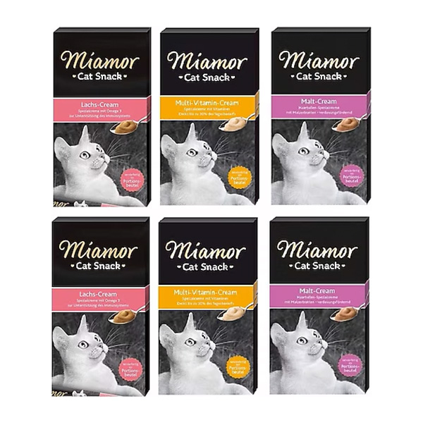 Miamor Cream 6 Çeşit Kedi Kreması 6 X 15 Gr ( 6 Adet )