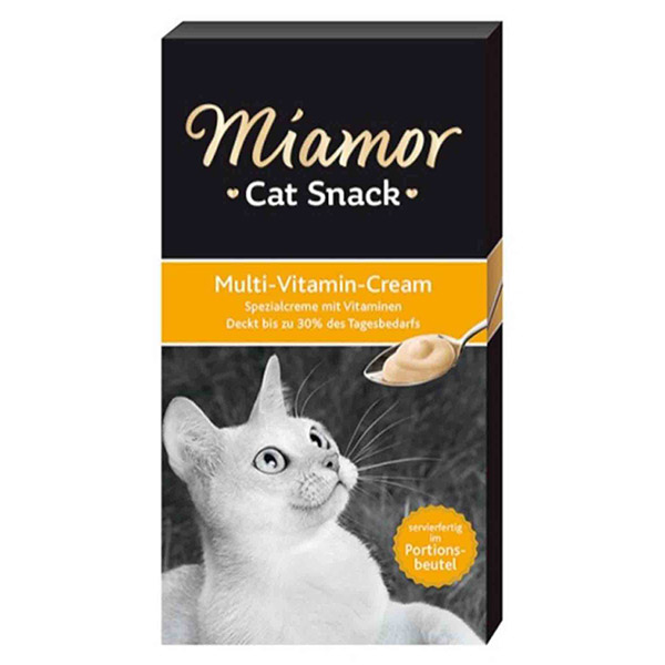 Mıamor Cream Multi Vitamin Kedi Ödülü 6x15 G