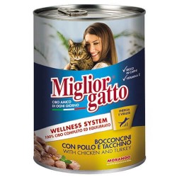 Miglior Gatto Tavuklu ve Hindili Kedi Konservesi 405 GR
