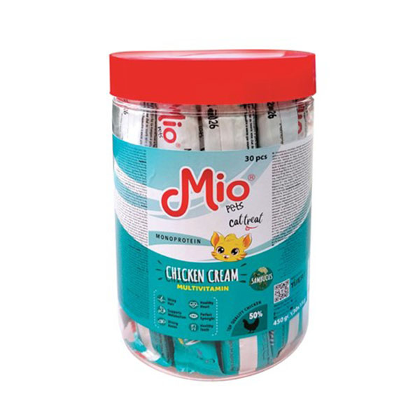 Mio Multivitamin Tavuklu Kedi Ödül Kreması 30*15 Gr