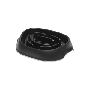 Moderna - Moderna Slomo Hızlı Yeme Önleyici Köpek Mama Kabı 950ml Siyah