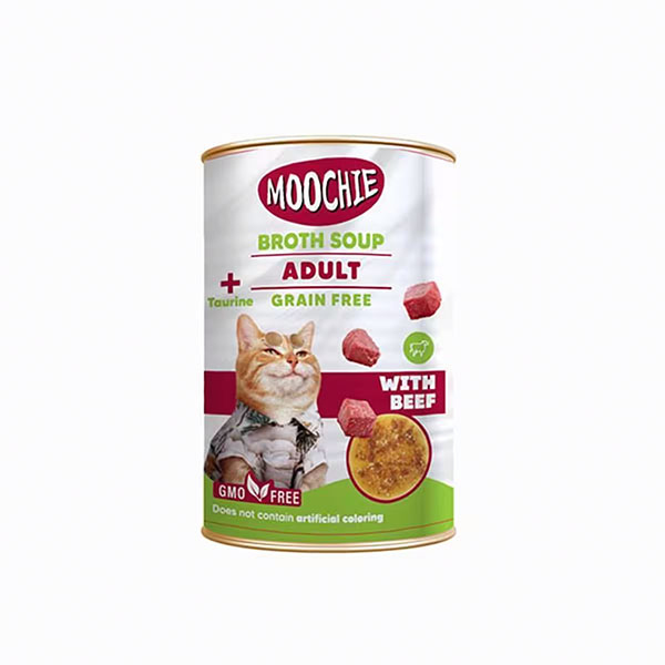 Moochie Et Suyu İçerisinde Dana Etli Çorba Yetişkin Kedi Ödülü 135ml