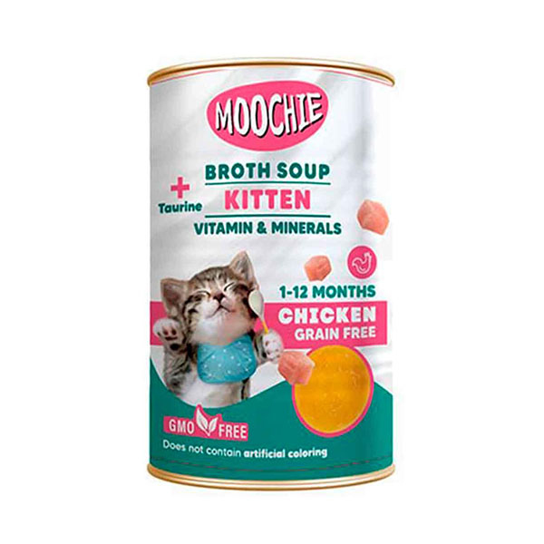 Moochie Et Suyu İçerisinde Tavuklu Çorba Yavru Kedi Ödülü 135ML