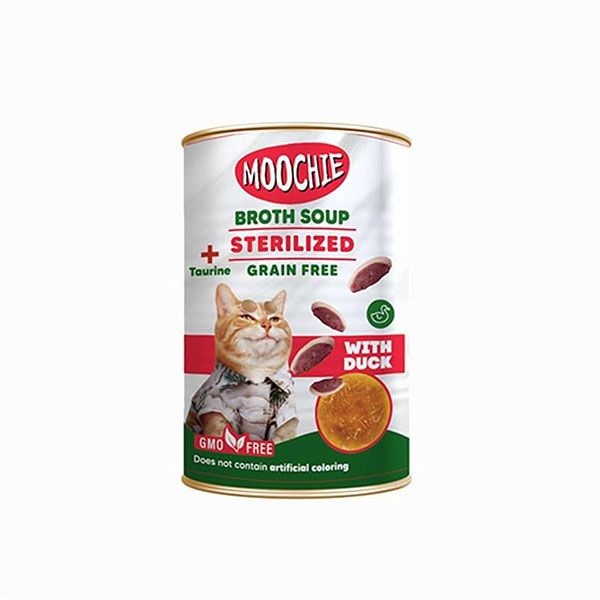 Moochie Ördekli Tahılsız Kısırlaştırılmış Kedi Çorbası 135ml