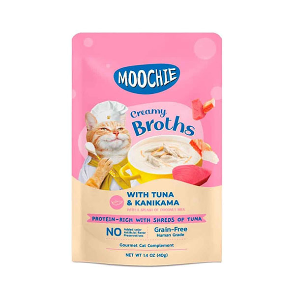 Moochie Parça Ton Balığı ve Kanikamalı Tahılsız Kedi Çorbası 40gr