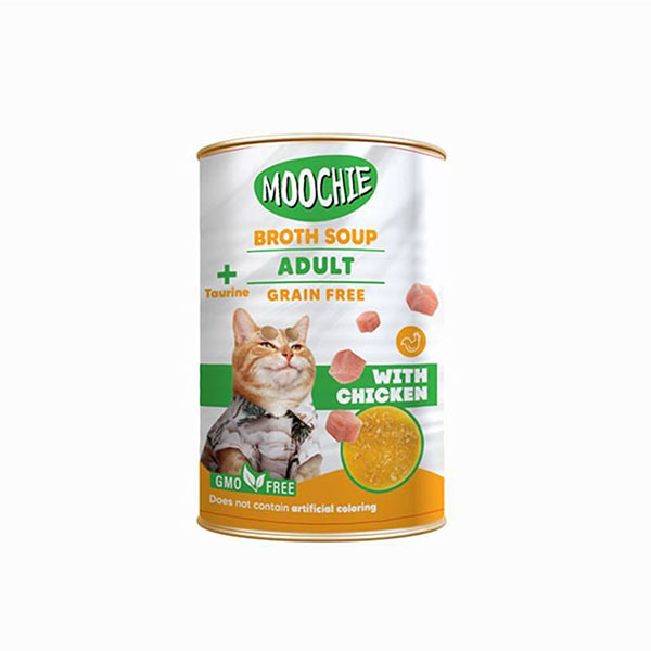 Moochie Tavuk Etli Tahılsız Yetişkin Kedi Çorbası 135ml