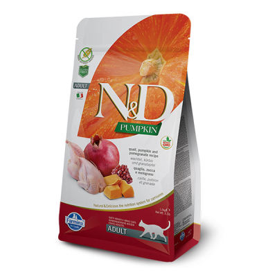 N&D Bal Kabaklı Bıldırcınlı Kedi Maması 1.5 Kg