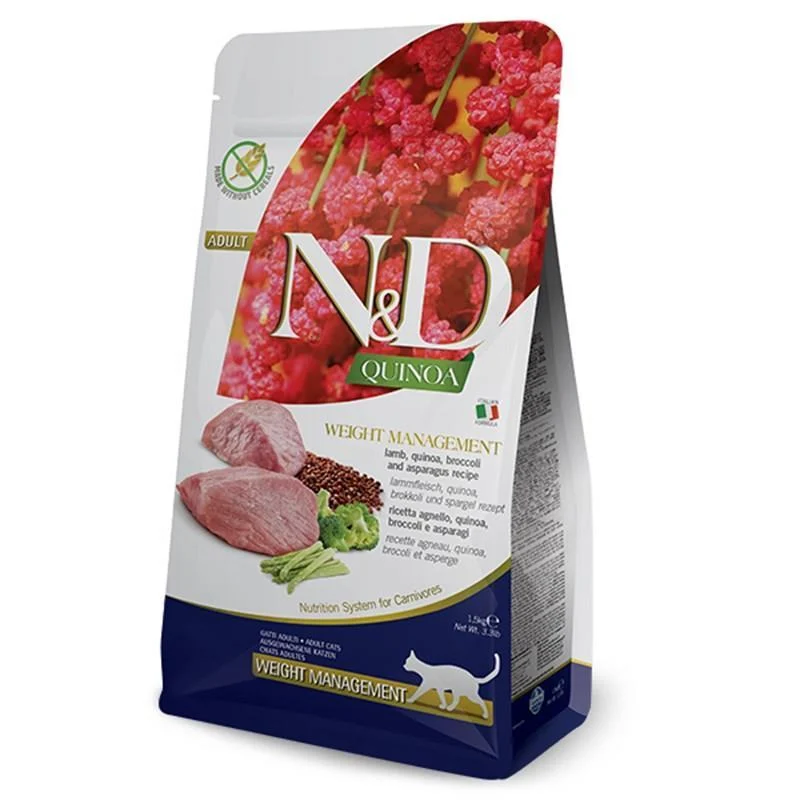 N&D Quinoa Weight Management Kuzulu Kedi Maması 1.5 Kg