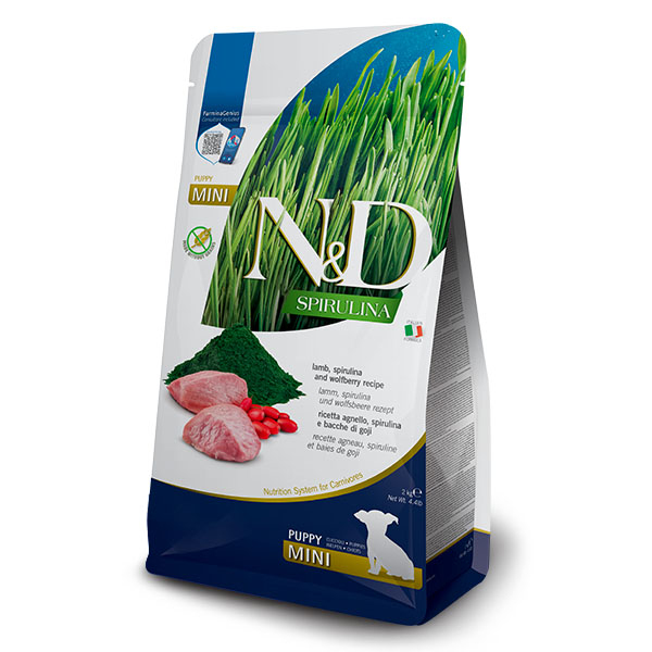 N&D Spirulina Kuzulu Küçük Irk Tahılsız Yavru Köpek Maması 2 kg