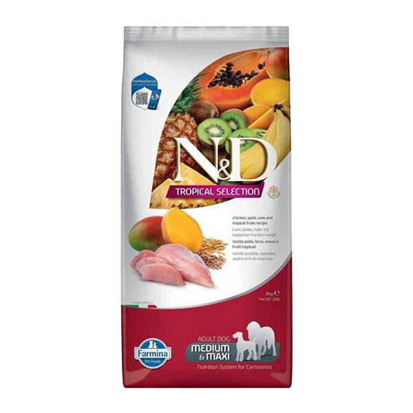 N&D Tropical Selection Tavuk Etli Yetişkin Köpek Maması 10 KG - 1