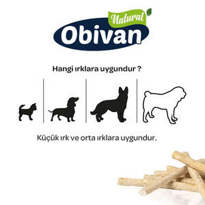 Obivan İşkembeli Munchy Çubuk 12 cm 40 Adet - Thumbnail