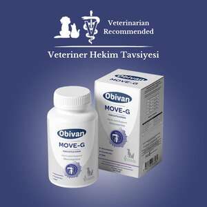 Obivan Move+G Glucosamine Kedi Ve Köpekler Için Eklem Ve Kas Desteği 75 Tablet - Thumbnail