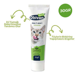 Obivan Natural Anti-Hairball Kedi Maltı 30 gr
