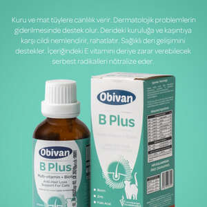 Obivan Tüy Sağlığını Destekleyici Kediler İçin Multivitamin Damla 50 ML - Thumbnail