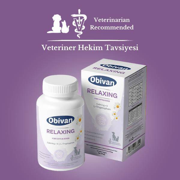 Obivan Relaxing Kedi ve Köpekler İçin AntiStres 75 Tablet