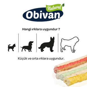 Obivan Renkli Munchy Çubuk 12 cm 40 Adet - Thumbnail