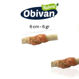 Obivan Tavuk Sargılı Munchy Çubuk 6 cm 50li - Thumbnail