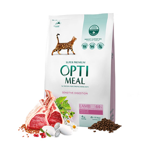 Optimeal Kuzu Etli Sensitive Digestion Kedi Maması 4 Kg - Thumbnail