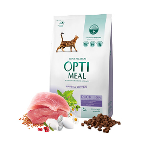 Optimeal Ördekli Kedi Maması Hairball Control 4 Kg - Thumbnail