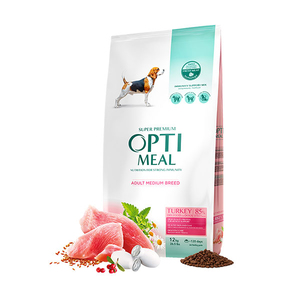 Optimeal Süper Premium Hindili Orta Irk Yetişkin Köpek Maması 12 Kg - Thumbnail