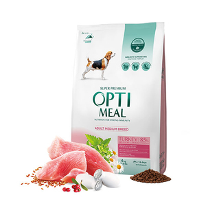 Optimeal Süper Premium Hindili Orta Irk Yetişkin Köpek Maması 4 Kg - Thumbnail