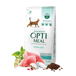 Optimeal Süper Premium Hindili-Yulaflı Kısır Kedi Maması 1,5 Kg - Thumbnail