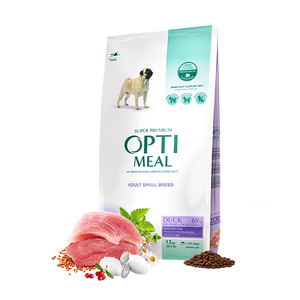 Optimeal Süper Premium Ördekli Küçük Irk Yetişkin Köpek Maması 12 Kg - Thumbnail