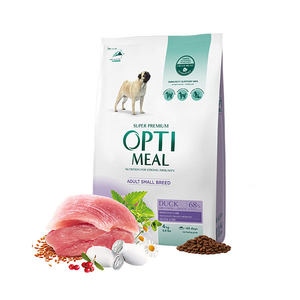 Optimeal Süper Premium Ördekli Küçük Irk Yetişkin Köpek Maması 4 Kg - Thumbnail