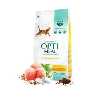 Optimeal Süper Premium Tavuklu Yetişkin Kedi Maması 10 Kg - Thumbnail