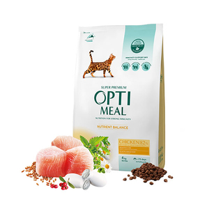 Optimeal Süper Premium Tavuklu Yetişkin Kedi Maması 4 Kg - Thumbnail