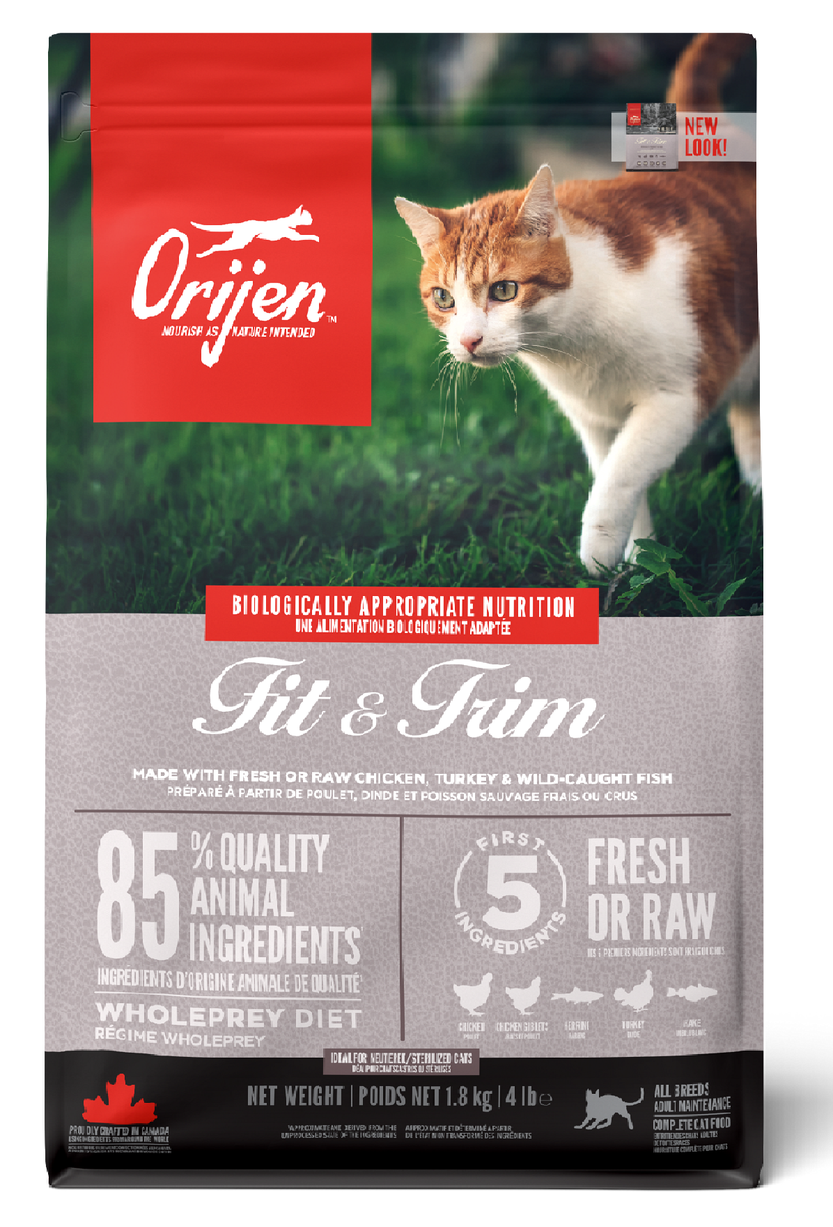 Orijen Fit & Trim Light Kedi Maması 1,8 kg