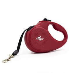 Doggie Master Serisi Otomatik Köpek Gezdirme Tasması X-Small Kırmızı