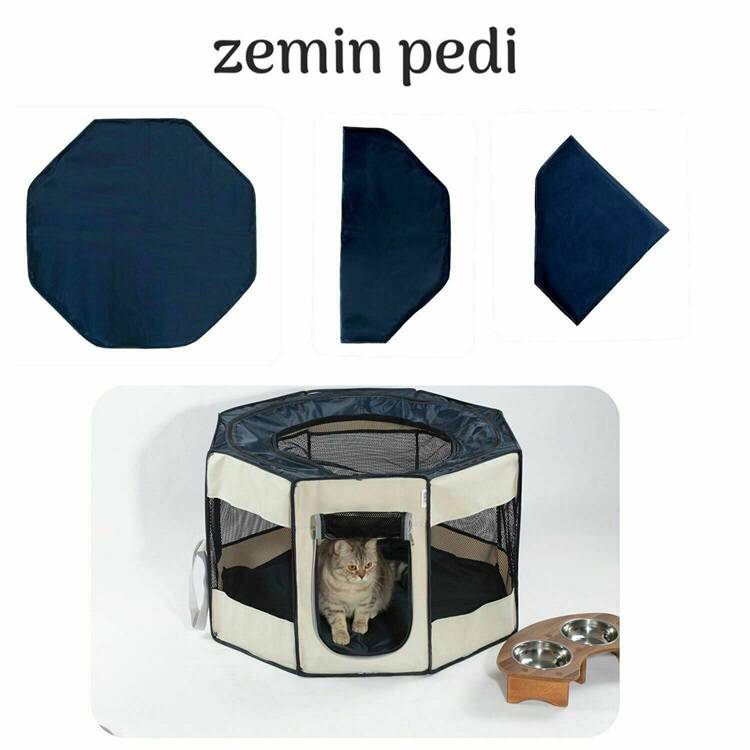 Pawingo Kedi ve Köpekler için Oyun Parkı 70 x 47 Cm Kırmızı