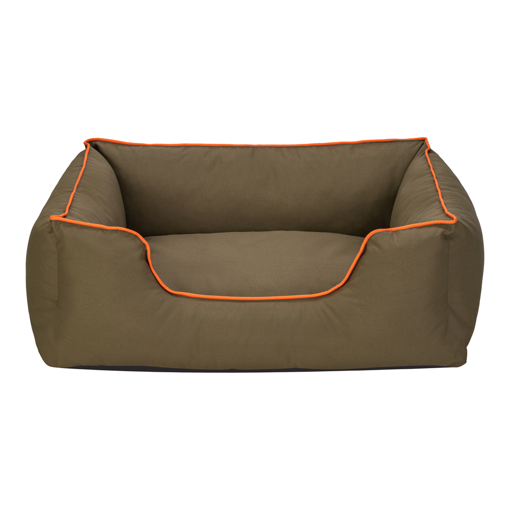 Pet Comfort Alpha Köpek Yatağı Haki w Turuncu Biye M 80x65cm