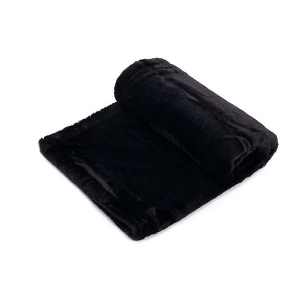 Pet Comfort Lodix  Siyah Kedi ve Köpek Battaniyesi S 70x50cm - 1