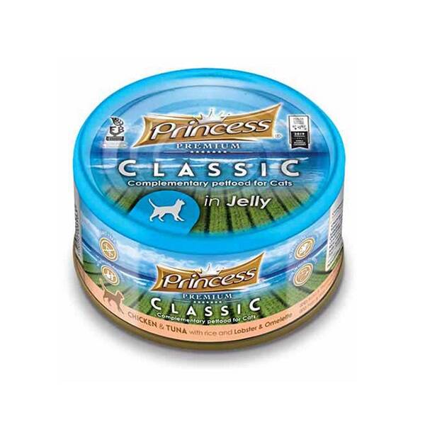 Princess Classic Istakoz Omlet Tavuk ve Ton Balıklı Yetişkin Kedi Konservesi 170 gr