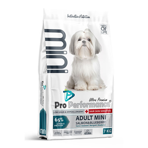 Pro Performance Somonlu ve Yaban Mersinli Uzun Tüylü Küçük Irk Köpek Maması 7 Kg