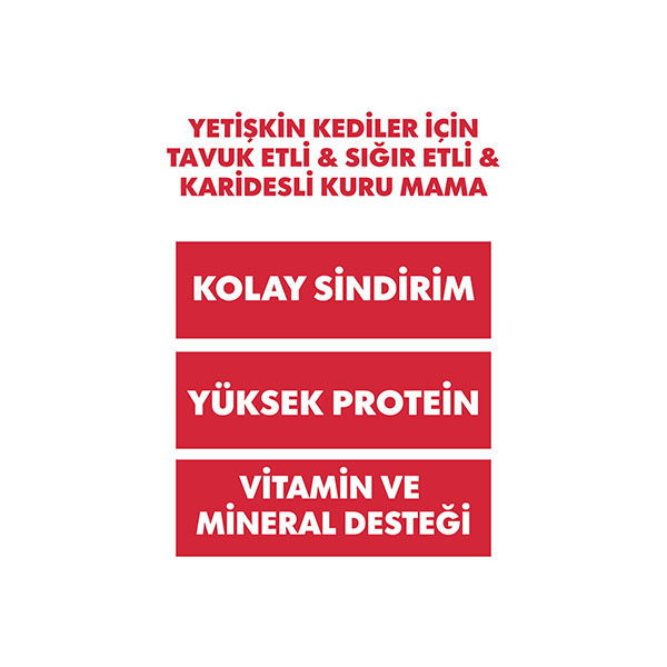 Pro Performance Tavuk-Sığır-Karidesli Mix Kedi Maması 15 KG - 3