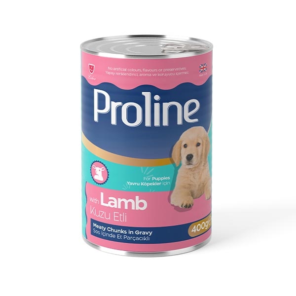 Proline Sos içinde Et Parçacıklı Kuzu Etli Yavru Köpek Maması 400 Gr