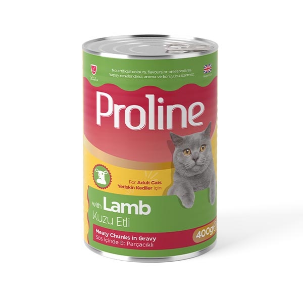 Proline Sos içinde Et Parçacıklı Kuzu Etli Yetişkin Kedi Maması 400 Gr