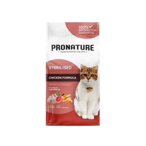 Pronature Kısırlaştırılmış Yetişkin Kuru Kedi Maması (Weight Protect) Tavuk Etli ve Pirinçli 1,5KG