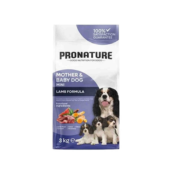 Pronature Mother & Baby Kuru Köpek Maması (Mini) Kuzu Etli 3KG