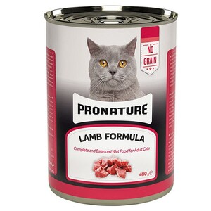 Pronature Tahılsız Kuzu Etli Ezme Yetişkin Kedi Konservesi 400 Gr