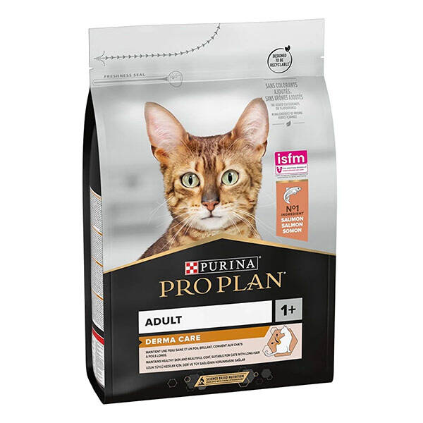 Pro Plan Derma Care Somonlu Tüy Yumağı Önleyici Yetişkin Kedi Maması 3 kg