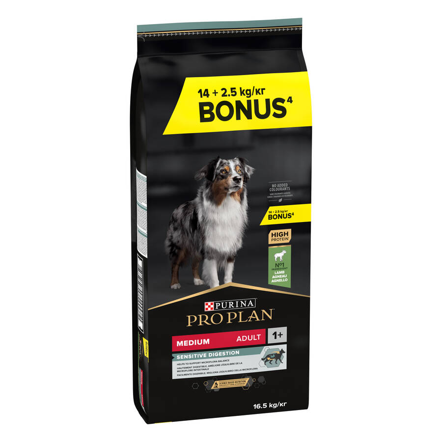 Pro Plan Sensitive Digestion Kuzu Etli Yetişkin Köpek Maması 14kg + 2,5 kg HEDİYE!